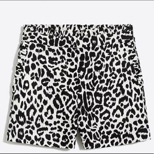 NWT J Crew Ruffle Hem Shorts Animal Print